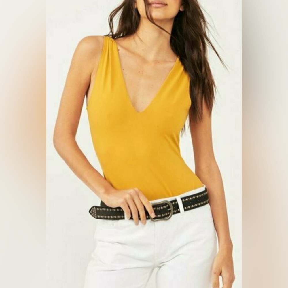 Free People Keep It Sleek Bodysuit Robin - Size Medium